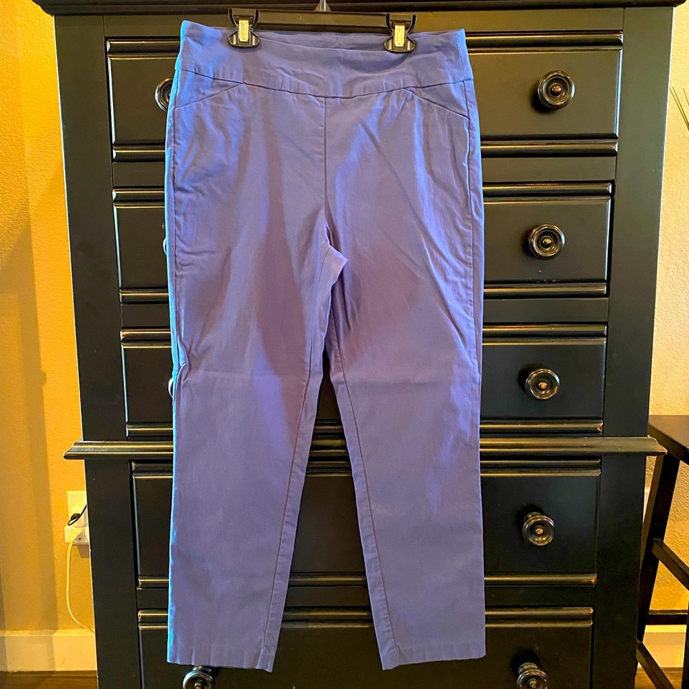 Tribal Dusty Blue Pull-On Stretchy Slacks